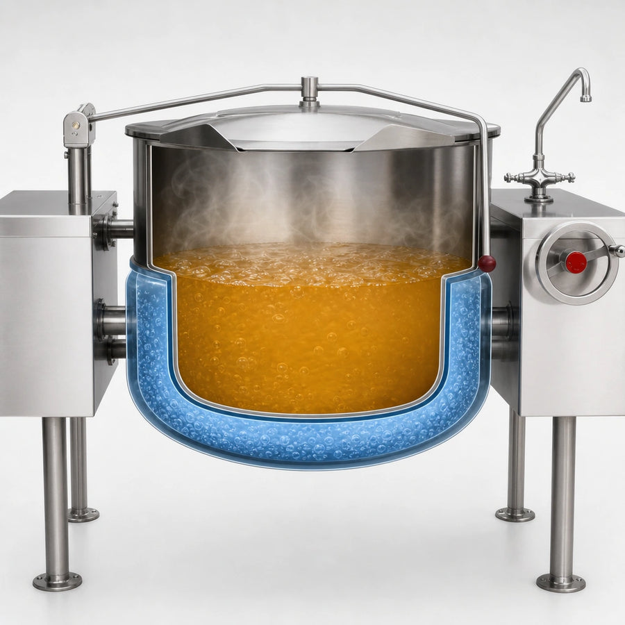 2/3 Jacketed Kettle Interior