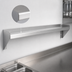 Thumbnail image #3 for Advance Tabco Special Value Series 96-Inch x 12-Inch Wall-Mounted Shelf, 18-Gauge 430 Stainless Steel