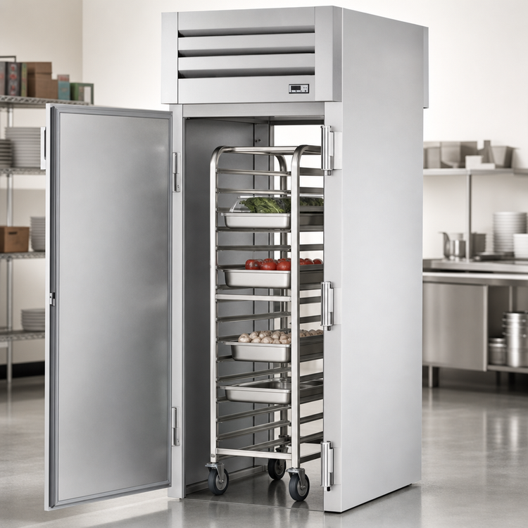 Product image #3 for SPEC SERIES Self-Contained Roll-Thru Refrigerator, One-Section, 89-Inch High, Stainless Steel