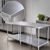 Thumbnail image #3 for Mixrite 84-Inch x 30-Inch Stainless Steel Work Table with Adjustable Undershelf