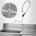Thumbnail image #3 for T&S Brass EasyInstall Single-Hole Deck-Mount Pre-Rinse Unit with 6-Inch Add-On Faucet and 0.65 GPM Spray Valve