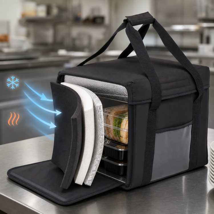 Product image #3 for Cambro GoBag® Insulated Sandwich Delivery Bag, 15 x 12 x 12 Inches, Black