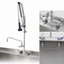 Thumbnail image #2 for EverSteel DuraPull Deck-Mount Pull-Down Pre-Rinse Unit with 12-Inch Swing Spout Add-On Faucet