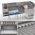 Thumbnail image #3 for Krowne Taffer Underbar Beverage Command Station with 10-Circuit Cold Plate, Hybrid Sink, and Speedrail - 70 Inch