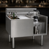 Thumbnail image #3 for Eagle Group 2200 Series Underbar Ice Bin/Cocktail Station with Left 8-Bottle Well, Center Ice Bin, and Right Blender Recess