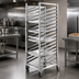 Thumbnail image #3 for Channel All-Welded Stainless Steel End-Load Bun Pan Rack, 20.5 x 26 x 70.25 Inches, 30-Pan Capacity