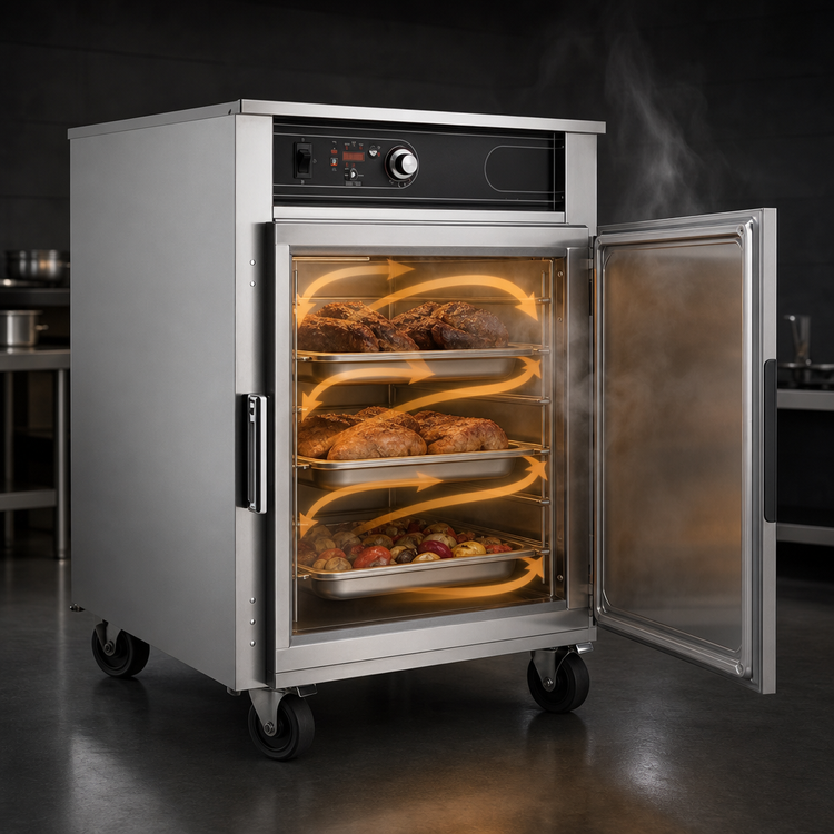 Product image #3 for FWE G2 Series Half-Height Mobile Low-Temp Cook & Hold Smoker Cabinet Oven