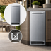 Thumbnail image #4 for Summit Commercial 15-Inch Outdoor Crescent Ice Maker With 22 Lb Bin, Drain-Free, Stainless Steel