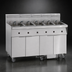 Thumbnail image #3 for Imperial 5-Tank Electric Floor Fryer with Tilt-Up Elements and Built-In Space Saver Filter System, 75 lb. Capacity Each