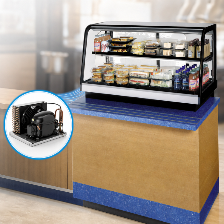 Product image #3 for Federal Industries Countertop Refrigerated Self-Serve Bottom-Mount Deli Case Merchandiser, 36 Inch W x 29.7 Inch D x 40.5 Inch H
