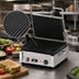 Thumbnail image #3 for Omcan Single Countertop Panini Grill with 12 x 15 Inch Grooved Cast Iron Plates, 120V