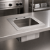 Thumbnail image #3 for Omcan USA Single-Compartment Drop-In Stainless Steel Sink with 9 x 9 x 5 Inch Bowl