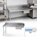 Thumbnail image #3 for Advance Tabco Straight Soil Left Dish Table with Pre-Rinse Sink, 119 Inch, 16 Gauge 304 Stainless Steel