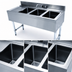 Thumbnail image #3 for Advance Tabco Underbar Basics 48-Inch 3-Compartment Stainless Steel Bar Sink Unit with Left Drainboard and Deck-Mount Faucet