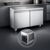 Thumbnail image #3 for Aurora 2-Section Undercounter Reach-In Freezer with Solid Doors, 11.3 Cu. Ft., Rear-Mounted Self-Contained Refrigeration