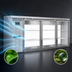 Thumbnail image #3 for Continental Refrigerator BB79NSSGDPT 79-Inch Six-Glass Door Pass-Thru Back Bar Cooler