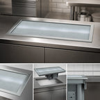 Thumbnail image #3 for Delfield N8256-STP Drop-In Frost Top for 2 Sheet Pans, Self-Contained R290 Refrigeration, 55.6-Inch Wide