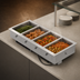 Thumbnail image #3 for Vollrath Six-Well Insulated Electric Dry Drop-In Hot Food Well with Infinite Controls
