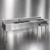 Thumbnail image #3 for Eagle Group 2200 Series 9-Foot Underbar Combination Unit with 3 Sink Bowls, 2 Drainboards and Right-Side Ice Bin