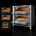 Thumbnail image #3 for Blodgett Double-Deck Gas Deck Oven with 42 x 32 Inch Deck Interiors