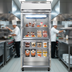 Thumbnail image #2 for Continental Refrigerator 1FXSNSSGDHD One-Section Extra-Wide Shallow Depth Display Freezer with Half Hinged Glass Doors