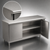 Thumbnail image #3 for Eagle Spec-Master Stainless Steel Plate Cabinet with 2 Hinged Doors
