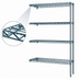 Thumbnail image #3 for EagleGard 4-Tier Add-On Wire Shelving Unit, 72 x 24 x 63 Inches, Blue-Green Hybrid Epoxy