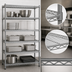 Thumbnail image #3 for Eagle Group Valu-Master 5-Tier Wire Shelving Starter Unit, 48W x 24D x 86H, Pewter Gray Epoxy