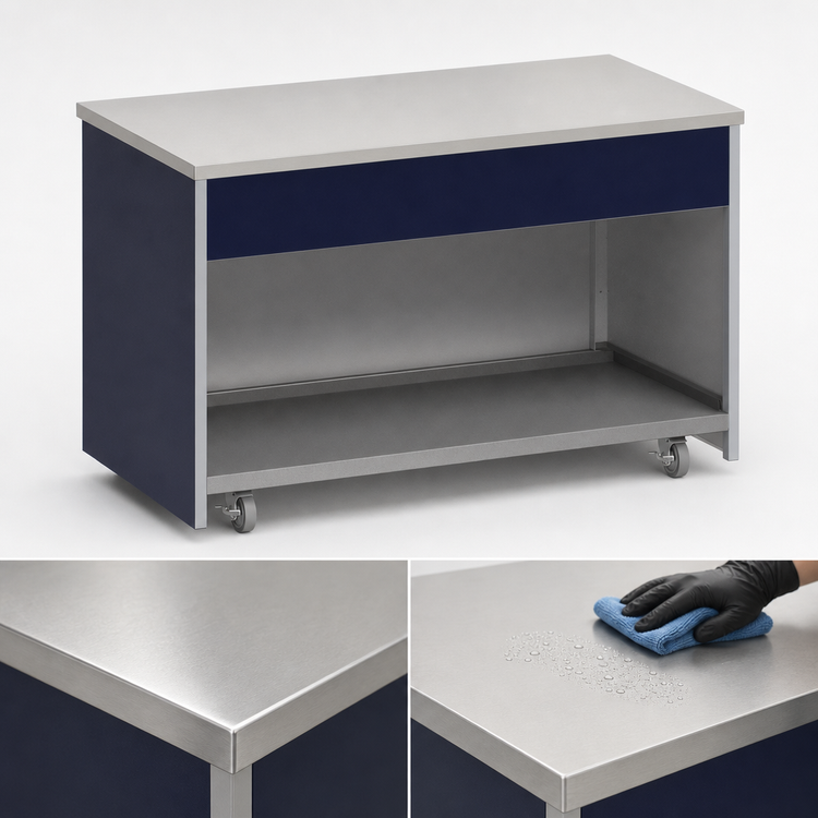 Product image #3 for Atlas Metal INFFT-4 64" Utility Solid Top Mobile Workstation