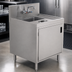 Thumbnail image #3 for Advance Tabco Prestige Wet/Dry Waste Cabinet with Hand Sink, Waste Chute, Front Hinged Door, and Deck-Mount Faucet