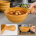 Thumbnail image #4 for Carlisle Handled 8 oz Stackable Footed Soup Bowl, Honey Yellow