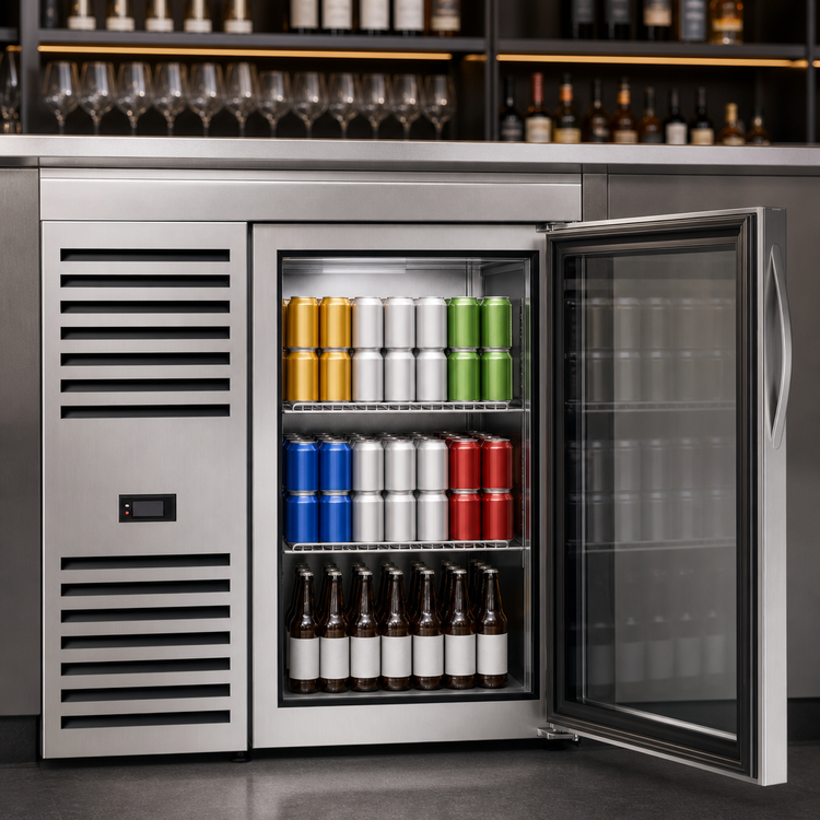 Product image #3 for True Premier Bar 32-Inch One-Section Refrigerated Back Bar Cooler with Locking Glass Door