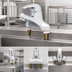 Thumbnail image #3 for T&S Brass 4-Inch Deck Mount Single-Lever Faucet with Pop-Up Drain and 2.2 GPM Aerator