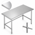 Thumbnail image #3 for 72 Inch x 30 Inch Stainless Steel Work Table with Reinforced Top and Adjustable Bracing