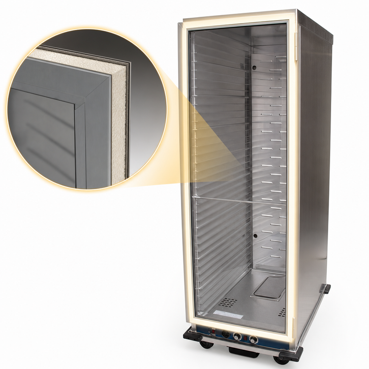 Product image #4 for BK Resources Full Size Mobile Insulated Heater/Proofer Cabinet, 35 Pan Capacity