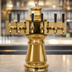 Thumbnail image #3 for Glastender Vienna Tower 5-Faucet Air-Cooled Countertop Draft Dispensing Tower, Polished Brass