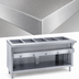 Thumbnail image #3 for Thurmaduke G-6-DLSS 6-Well Gas Hot Food Steamtable Unit with Stainless Steel Body