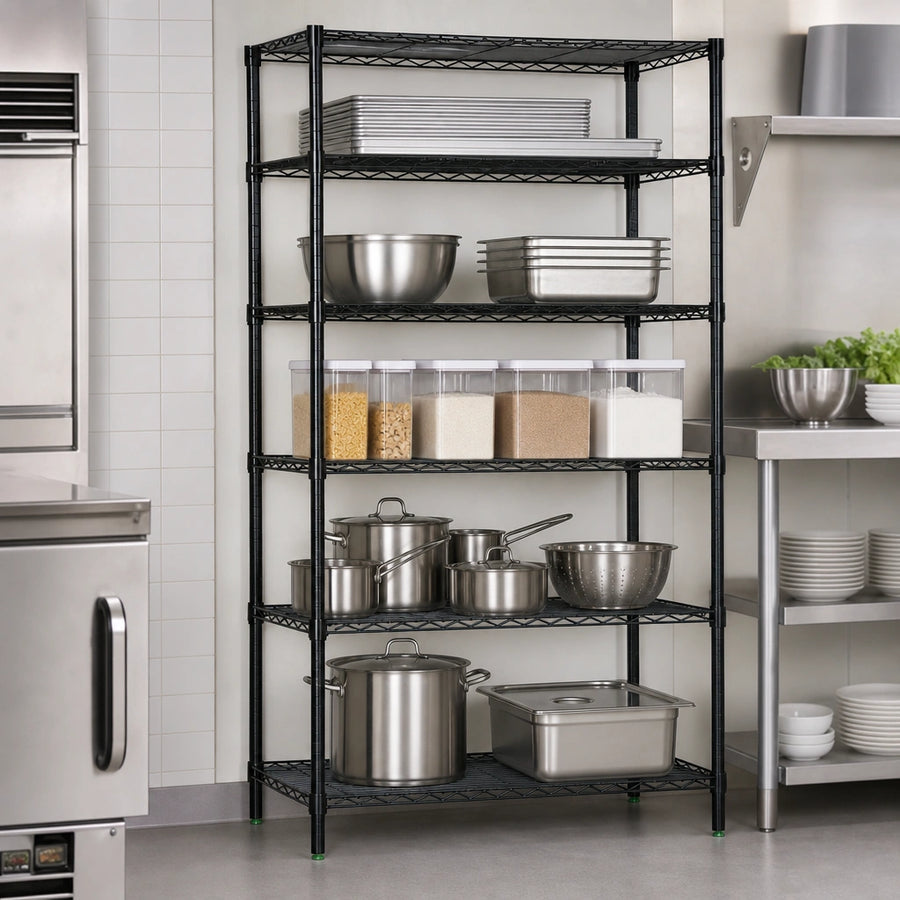 Five Wire Shelves