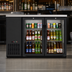 Thumbnail image #4 for KoolMore 48-Inch Two-Section Back Bar Refrigerator with 2 Glass Swing Doors, 7.4 Cu. Ft., Black