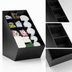Thumbnail image #3 for Dispense-Rite NLO-CTVL Black Polystyrene Lid, Straw & Condiment Countertop Organizer