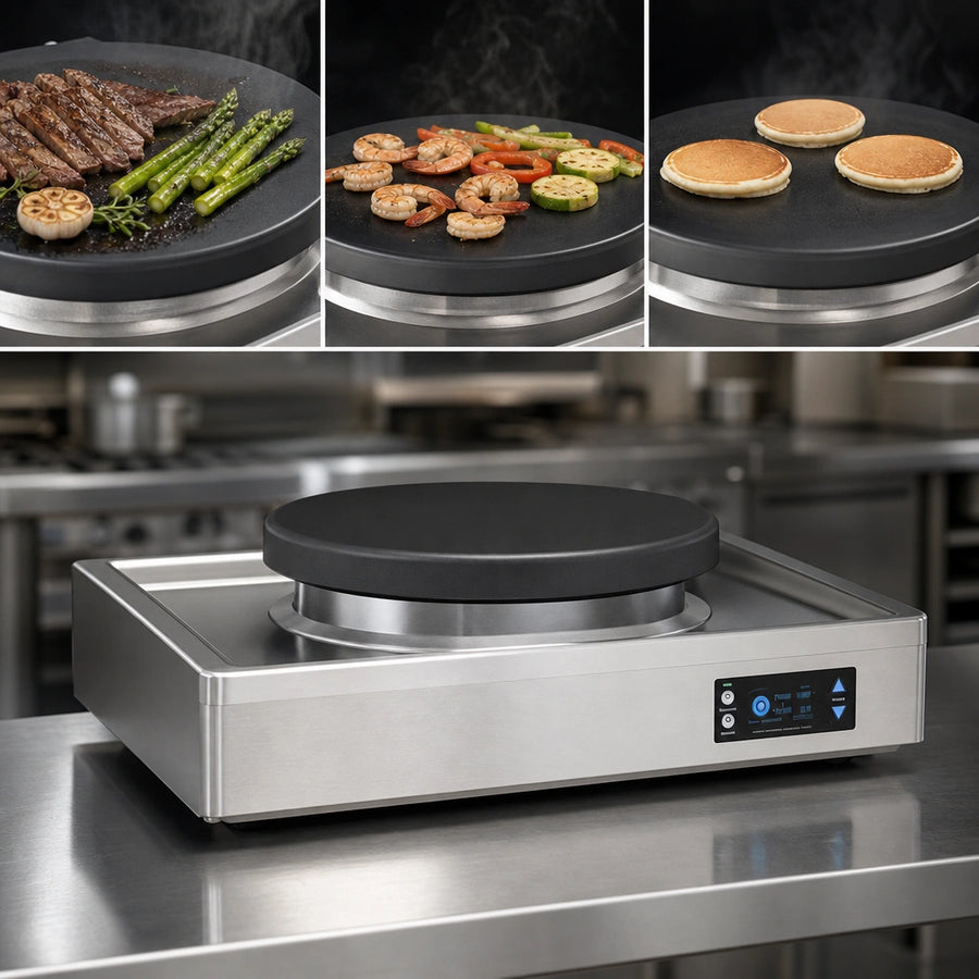 20" Black Seasoned Steel Cook Surface