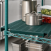 Thumbnail image #3 for QuadPLUS Solid Polymer Shelf Mat, 42 Inches W x 18 Inches D, Green, with MICROGARD Antimicrobial Protection