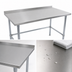 Thumbnail image #3 for John Boos Stallion Stainless Steel Work Table with Open Galvanized Base, 1-1/2