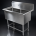 Thumbnail image #3 for John Boos Pro-Bowl 2-Compartment Stainless Steel Sink with 14-Inch Deep Bowls and 10-Inch Backsplash
