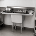 Thumbnail image #3 for Advance Tabco 1-Compartment Fabricated Stainless Steel Sink with Left and Right Drainboards, 18
