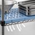 Thumbnail image #3 for Eagle Group QuadPlus Louvered Blue Polymer Shelf Mat, 42 x 21 Inches, with Quad-Adjust Frame