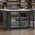 Thumbnail image #3 for Beverage-Air 48-Inch Two-Section Glass Door Back Bar Refrigerator with Stainless Steel Top