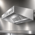 Thumbnail image #3 for SpecAir HESFA96-108 108 Inch Wall Type Front Discharge Make-Up Air Exhaust Hood