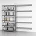 Thumbnail image #3 for Eagle Group Valu-Master 5-Tier Add-On Wire Shelving Unit, 48W x 21D x 74H, Pewter Gray Epoxy
