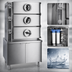 Thumbnail image #3 for Crown GC-2 Two Compartment Gas Pressure Steamer with Cabinet Base